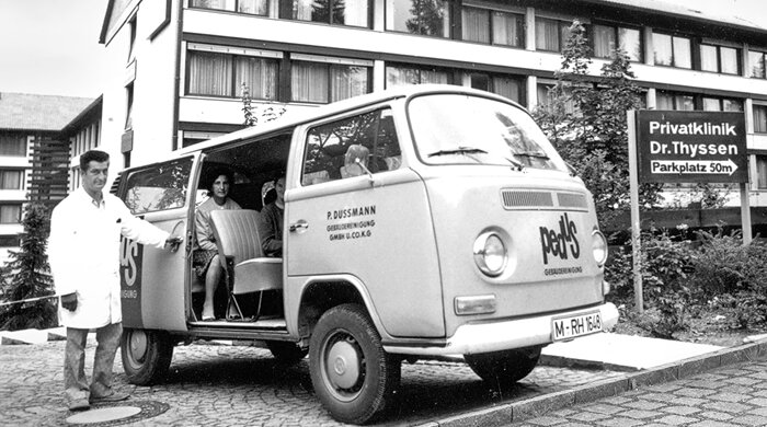 Dussmann's first hospital cleaning contract Ambulance from Dussmann
